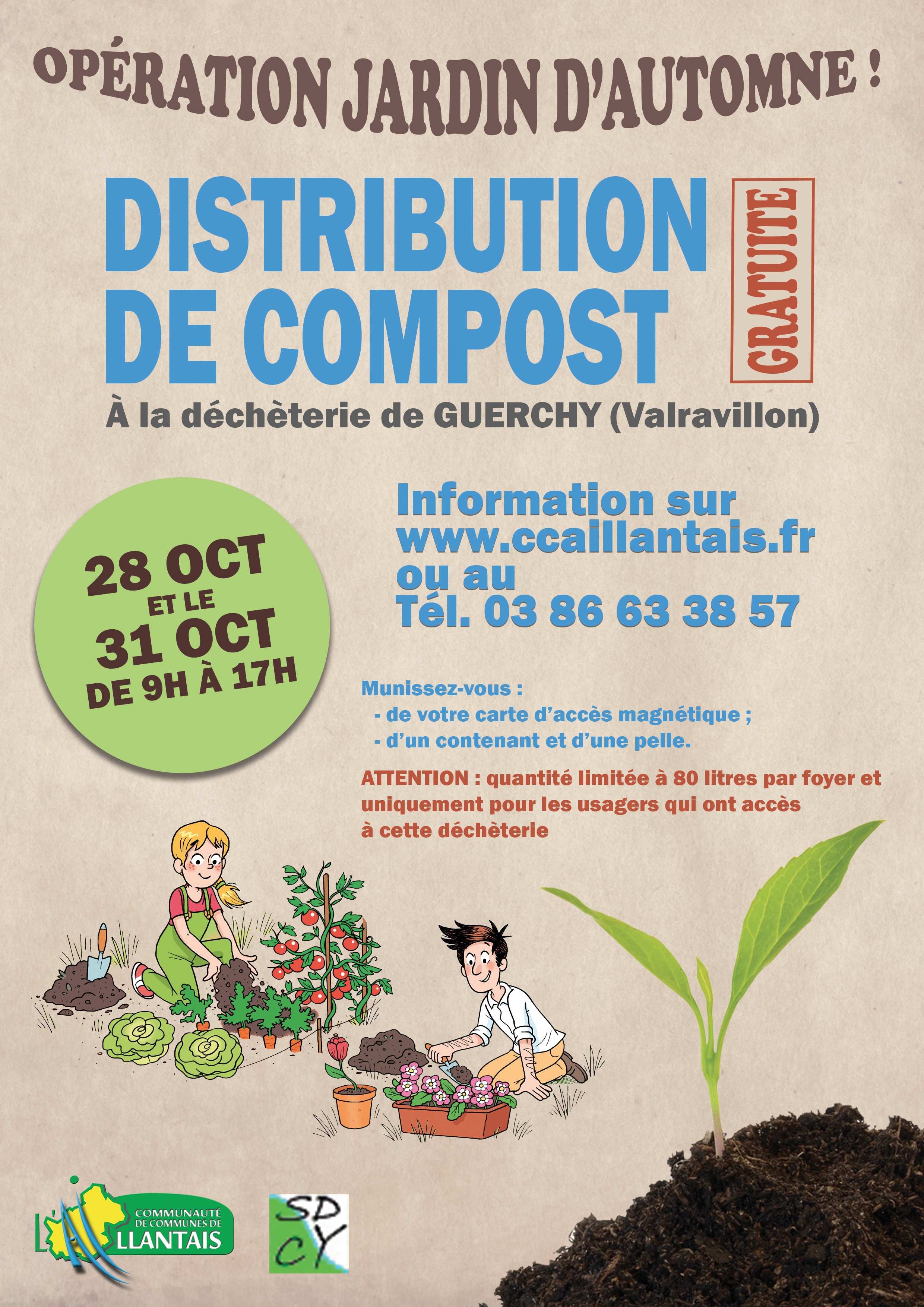 Une distribution de compost proposée pour les particuliers - Site officiel  de la Communauté de communes du Pays Loudunais